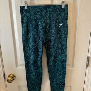 Gymshark Seamless Animal Teal Leggings